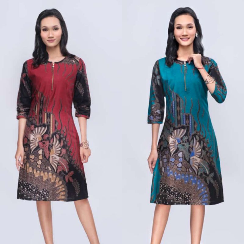 Baju Dress Wanita Batik Vivo