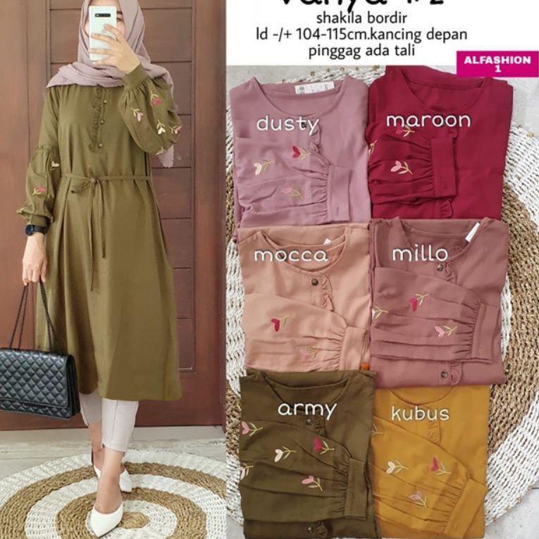 {KKY.19Au22ᴰ} Vanya Tunik - Tunik Shakila Bordir LD102 / Vanya #2 / Juwita Tunik / R.10 - 257-6040