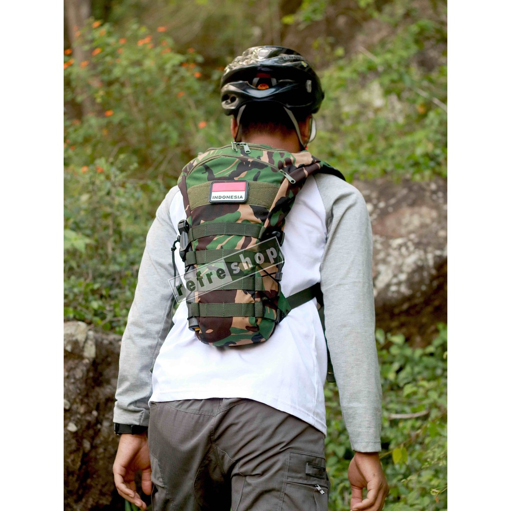 Tas Ransel Sepeda Air Minum Waterbag Army Kuat Tactical Hydrobag Berkualitas