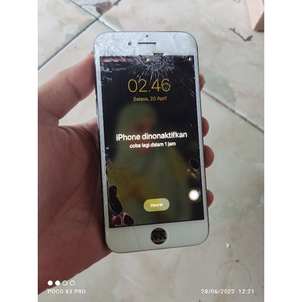 mesin iphone 7 128gb lock icloud