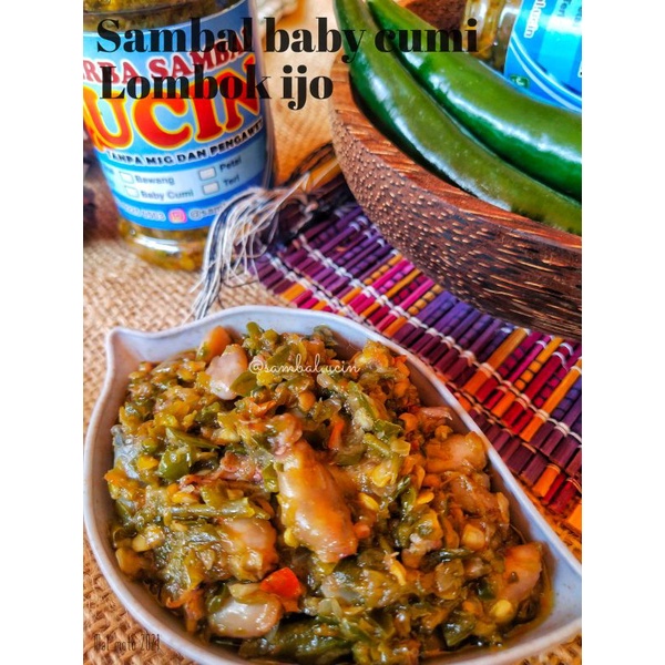

Sambal baby cumi lombok ijo