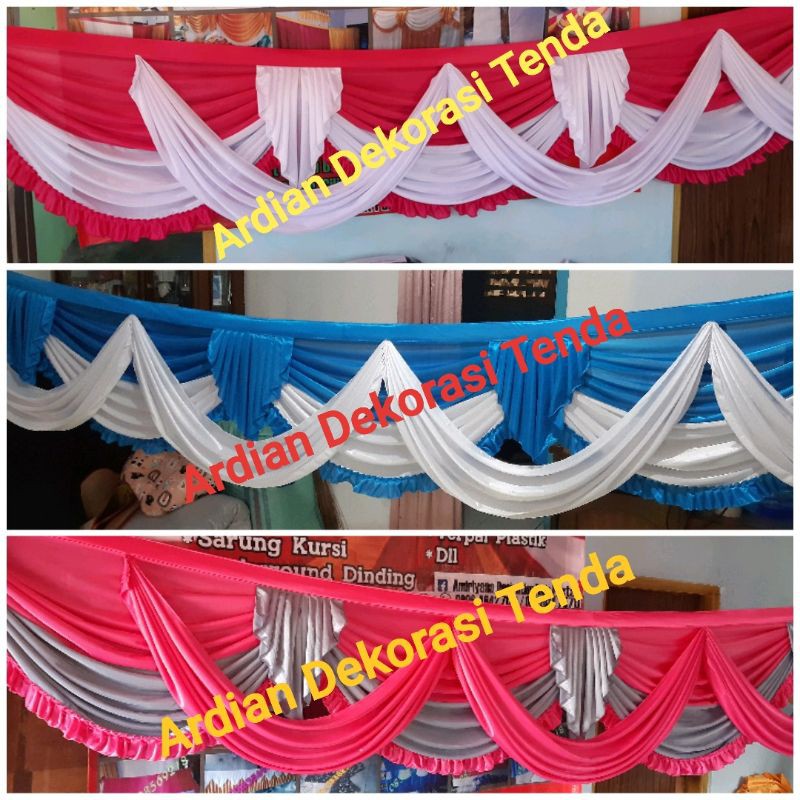 Rumbai tenda + selendang