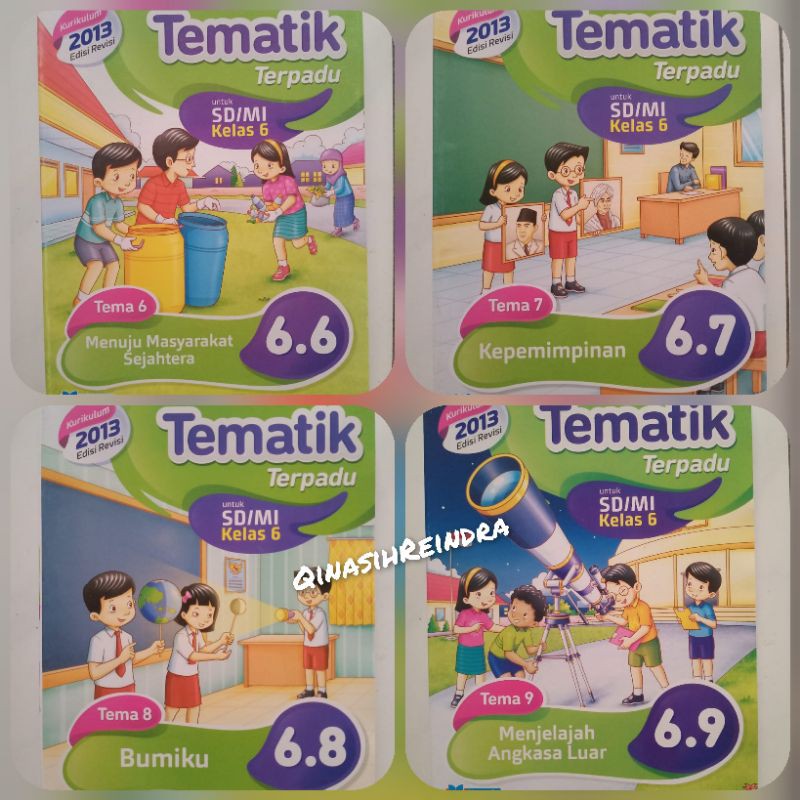 1 SET Tematik Masmedia kelas 6 Semester 2 K13