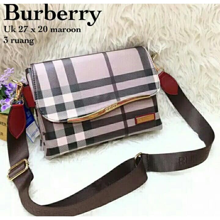 tas slempang burbery ruang 3 behel