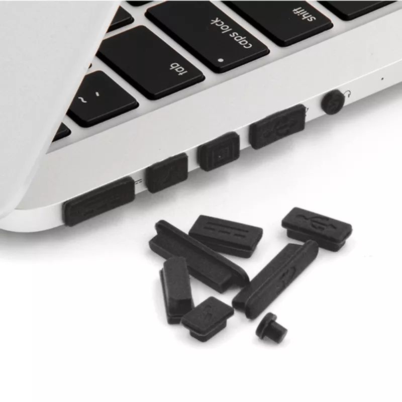 Silikon Anti Debu Plug Stopper Kit untuk Macbook Udara Pro Retina 11 &quot;13&quot; 15 &quot;10166 12 Pcsll