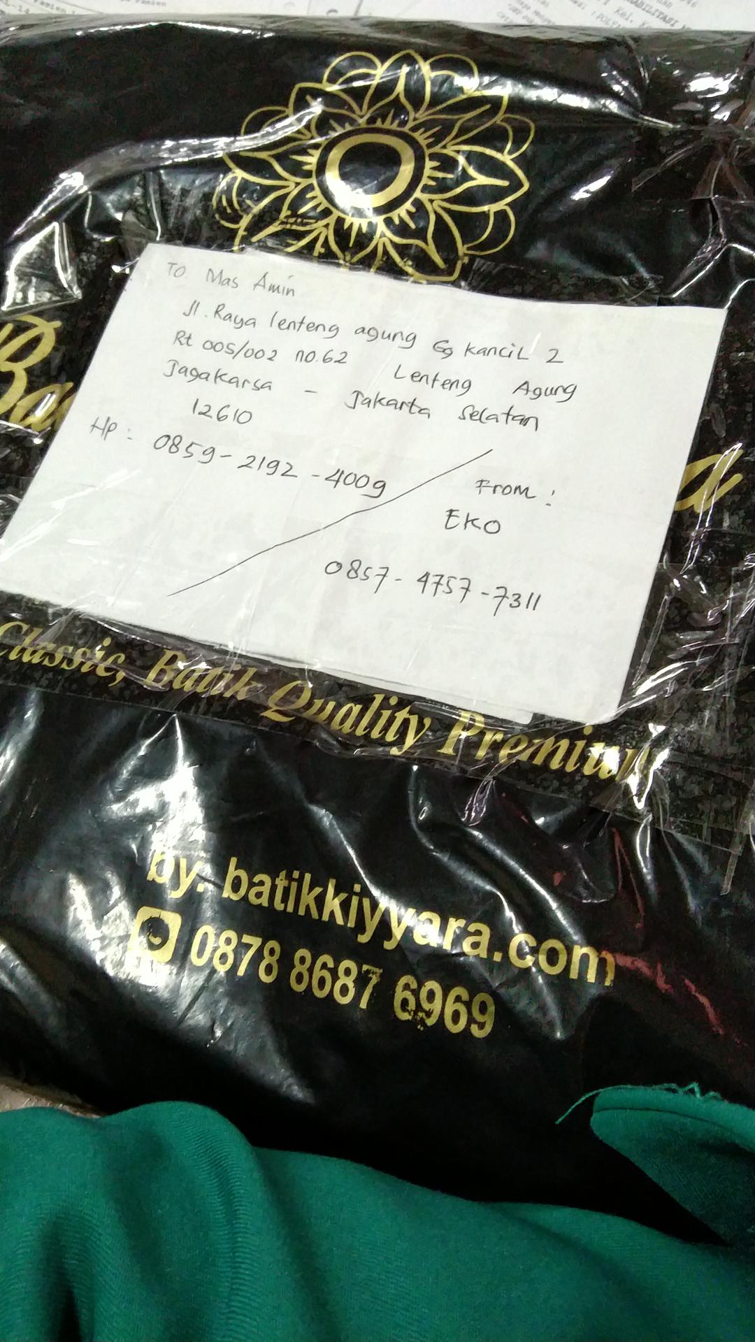 Kemeja Batik Pria Dobby Laseman Lengan Panjang  Premium Motif Pesik Kawung