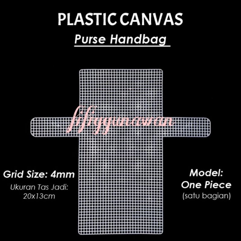 [grid 4mm] kanvas plastik tas - plastik kanvas - kanvas plastik diy korean - plastic canvas clutch purse tas tangan rajut - plastik kanvas cross sticth - kanvas plastik jaring - jaring tas rajut tangan - tas rajut korea - plastic mesh sheet for diy bag