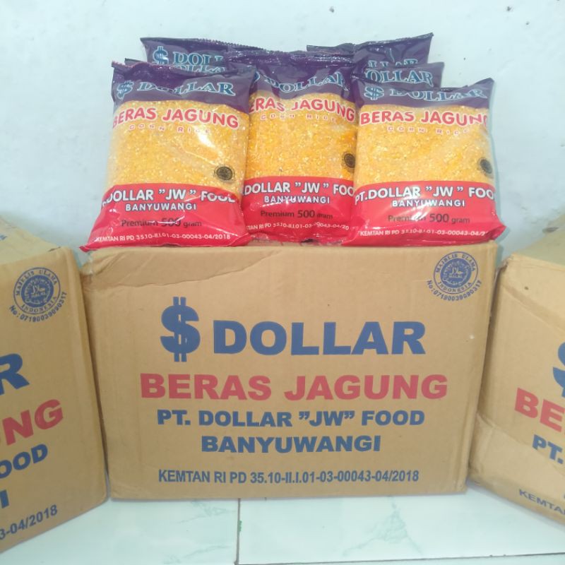 

BERAS JAGUNG DOLLAR 20 PCS/1 DUS/AGEN BANYUWANGI