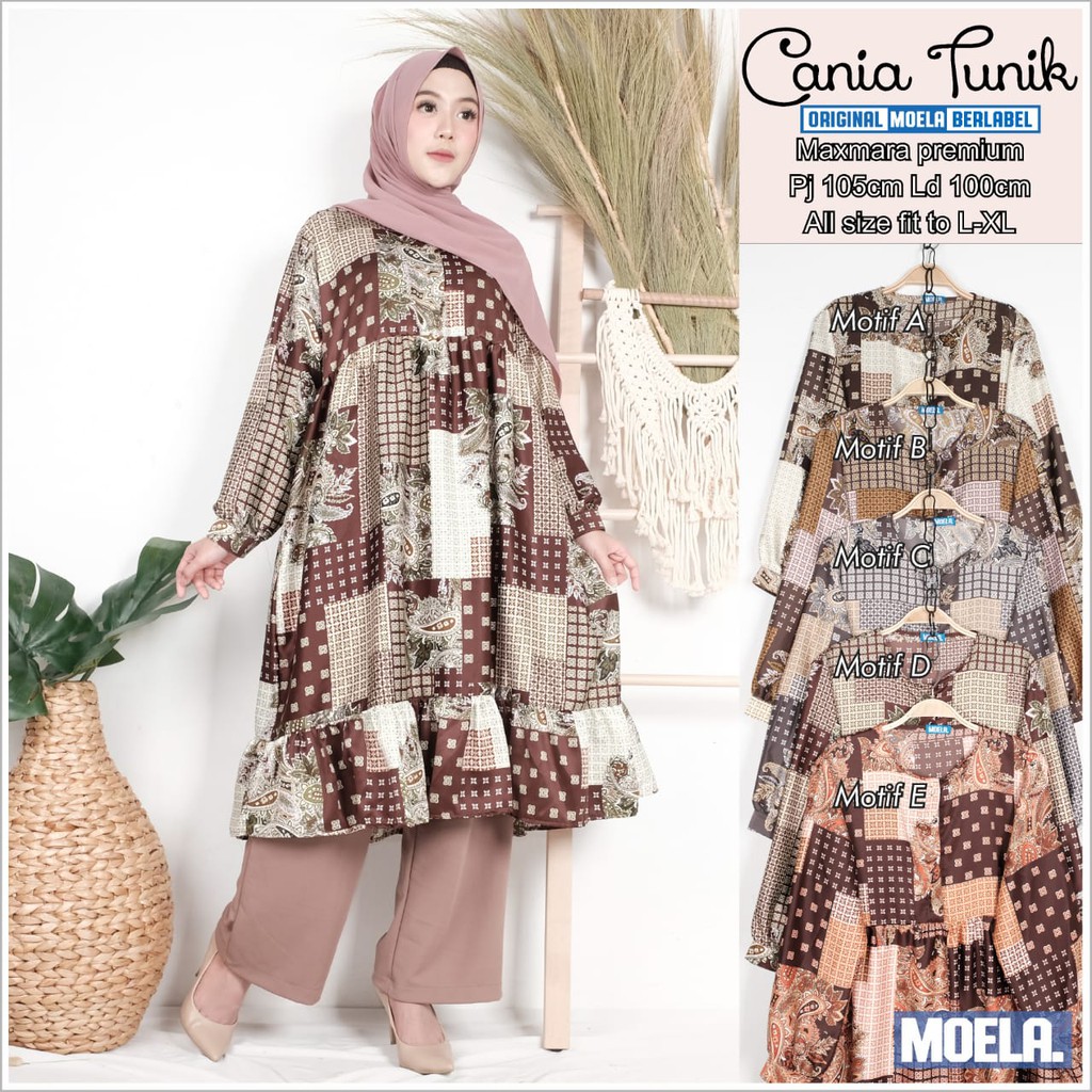 [Promo]Tunik Muslim Busui - Cania Tunik - Terlaris Ori MOELA Terbaru