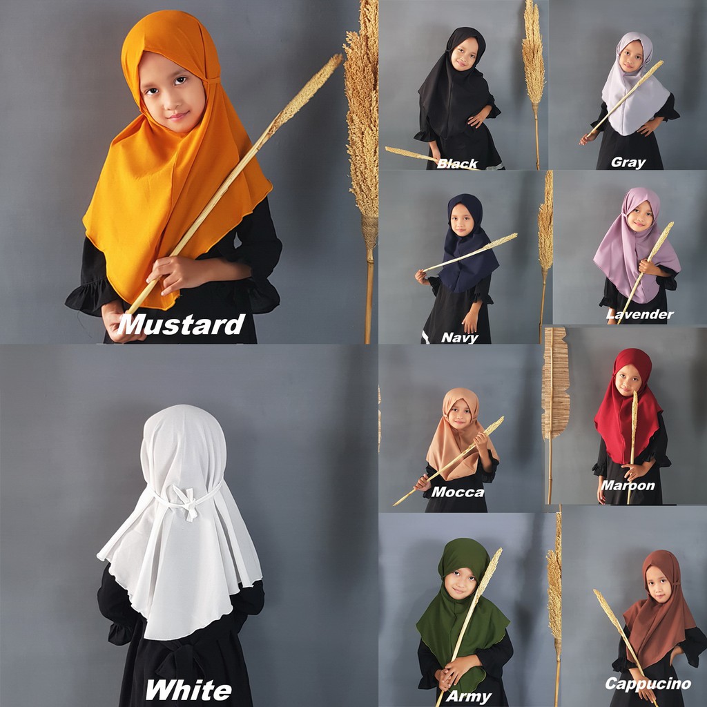 Hijab Instant Bergo Maryam Anak