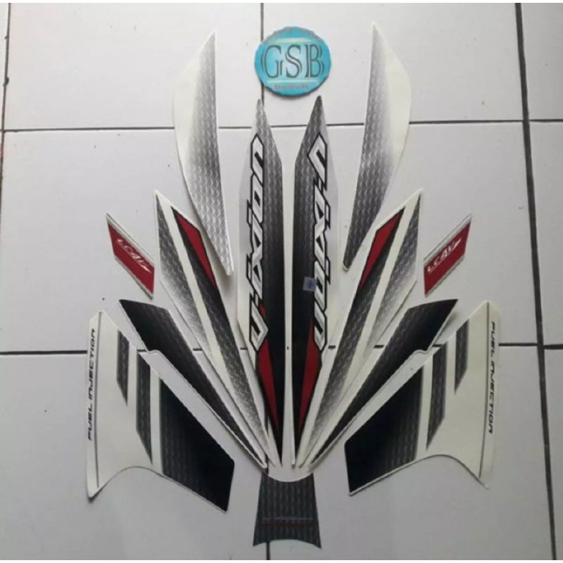 Striping sticker Lis motor Vixion 2014 - Vixion New 2014 putih