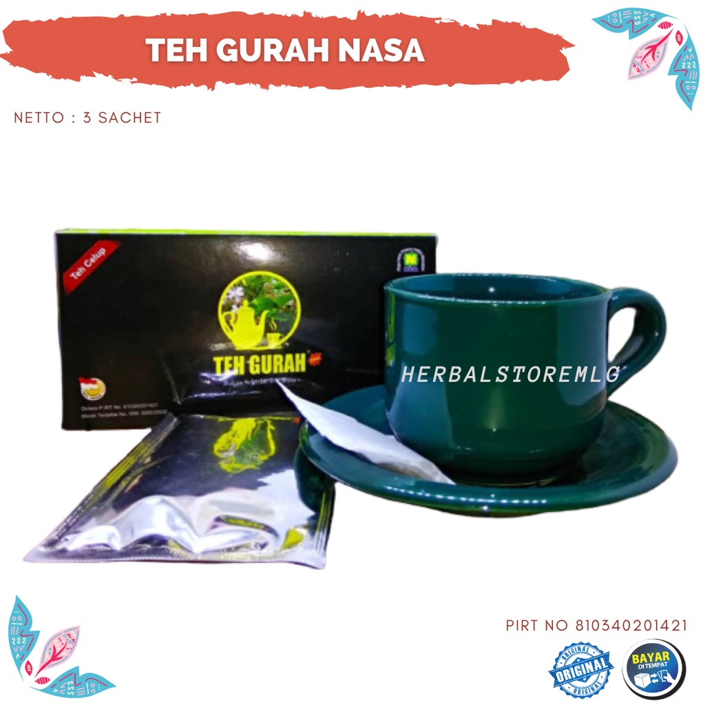 

Teh Gurah Nasa | The Celup Herbal 15 Kantong - HSM