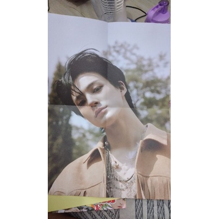 fp Jeno chilling rolled poster grup chilling folded poster hot sauce nct dream