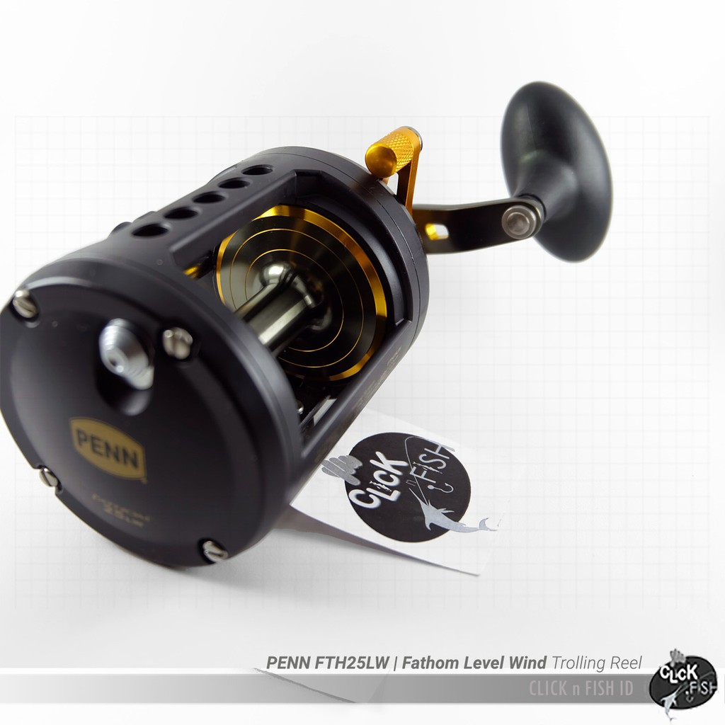 PENN FTH25LW Fathom Level Wind Trolling Reel 320 Yds 20lb Mono - RH