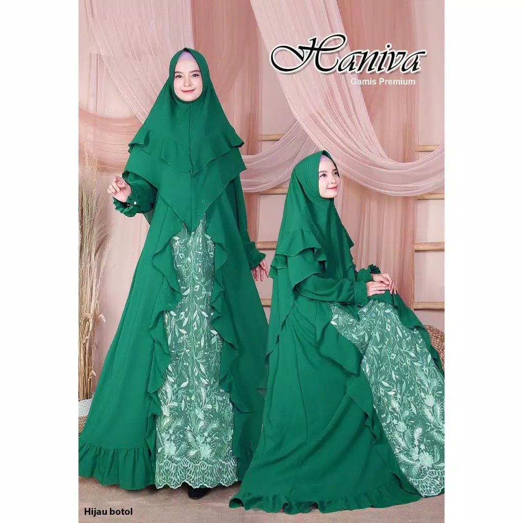 Gamis Syari Mewah Havina/Gamis Pesta Menyusui