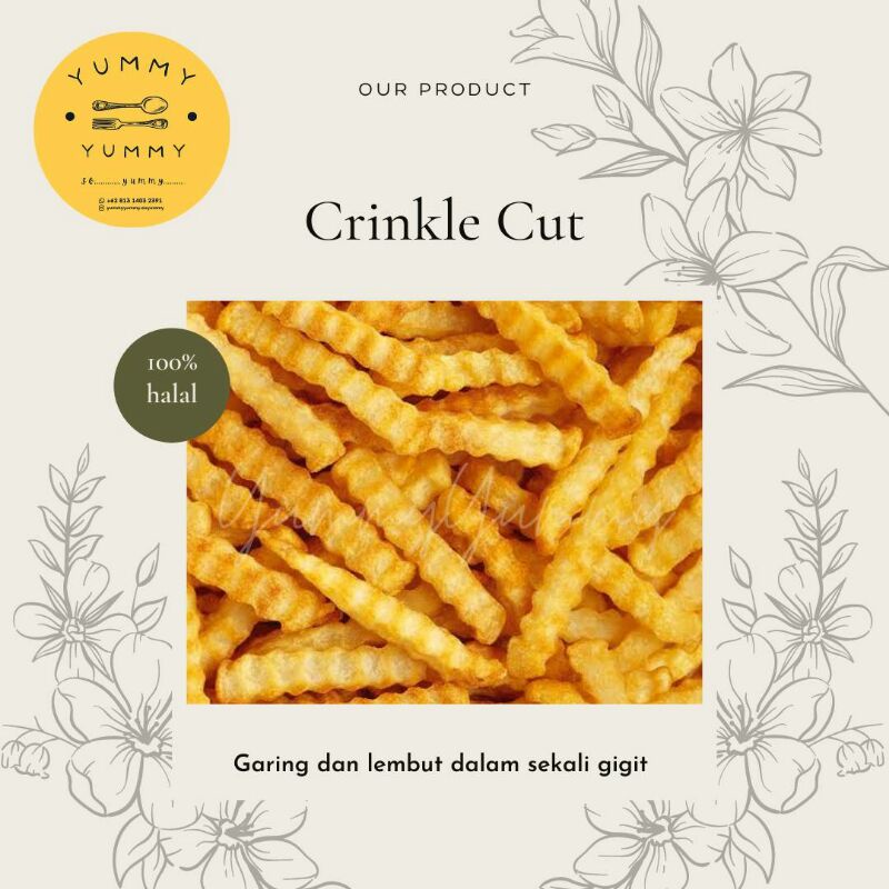 

Kentang Crinkle Cut / Crinkle Cut Fries (1/2Kg)