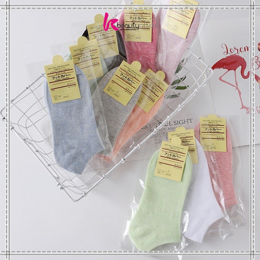 KB-P59 Kaos Kaki Semata Kaki Polos / Kaus Kaki Wanita / Kaos Kaki Ankle Dewasa / Short Socks Import-5