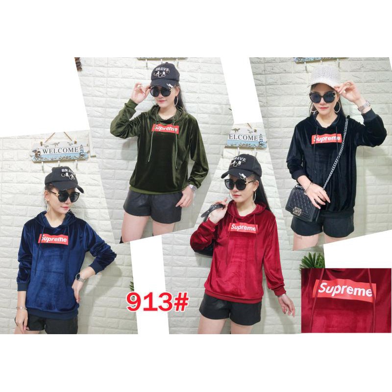 Jaket SUPREME Bludru Velvet Import 913#