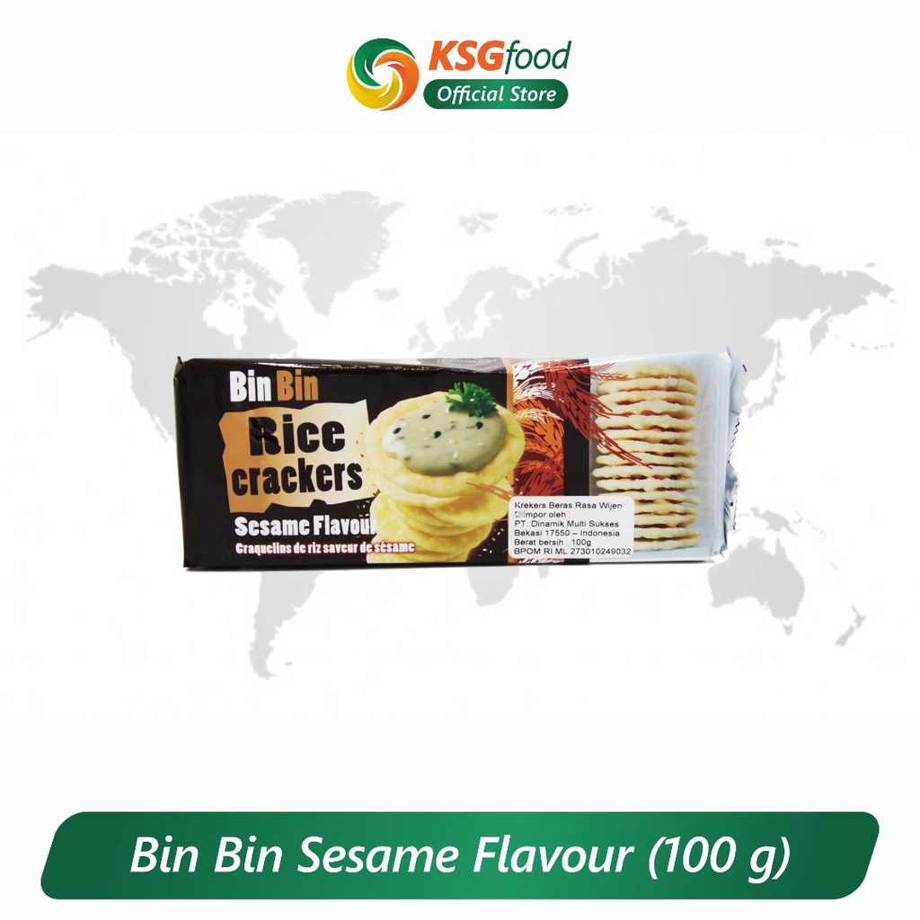 

BIN BIN RICE CRACKERS [SESAME]