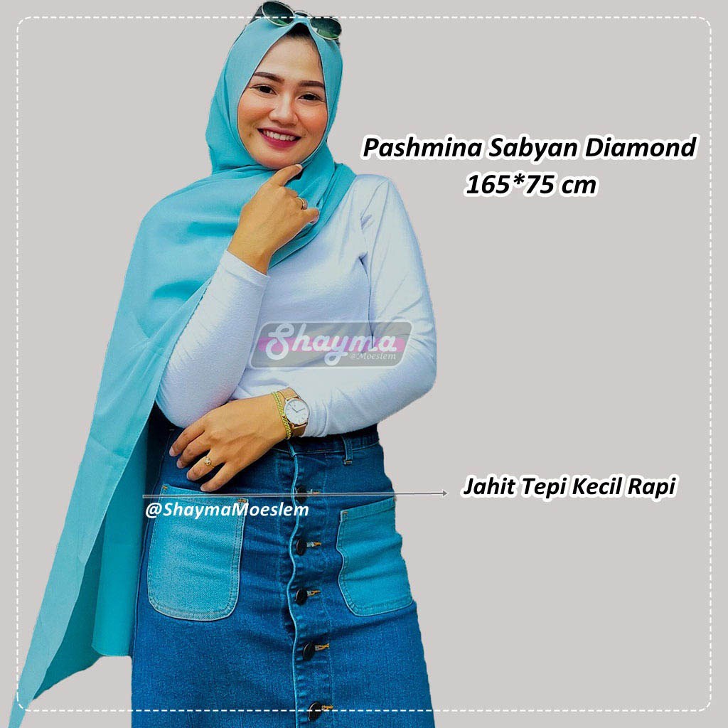 Pashmina Sabyan Diamon Crepe Premium / Pasmina Sabyan