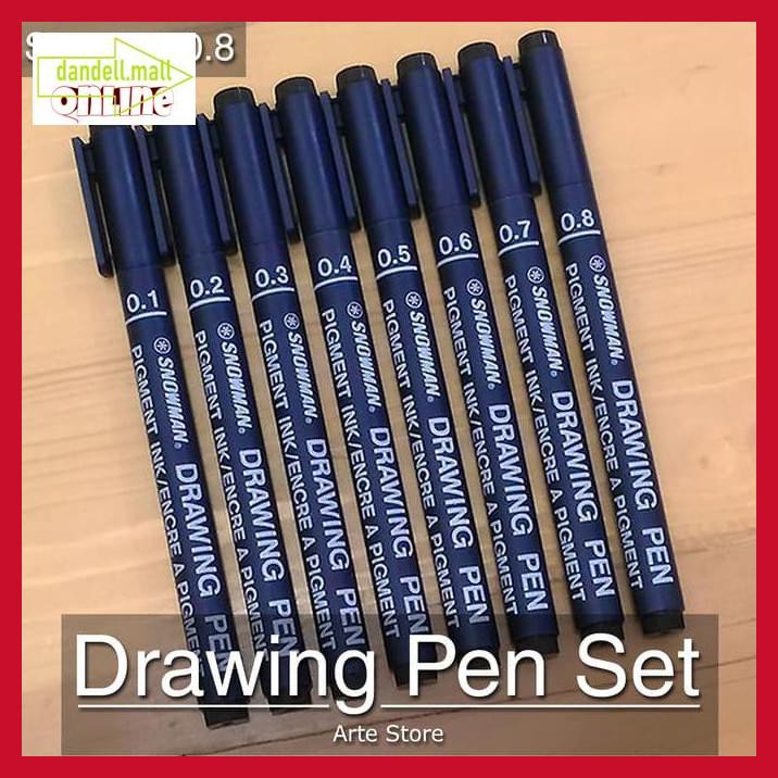 

U8Tyrt67- Drawing Pen Set (8 Pcs) E3Yrf797-