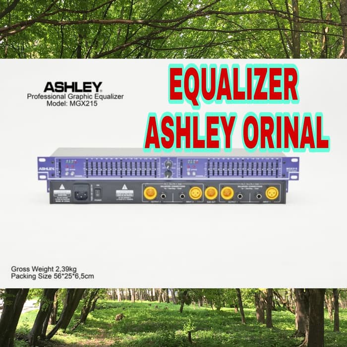 EQUALIZER /equaliser mqx 215/mqx 215 ASHLEY 2X15CH ORIGINAL