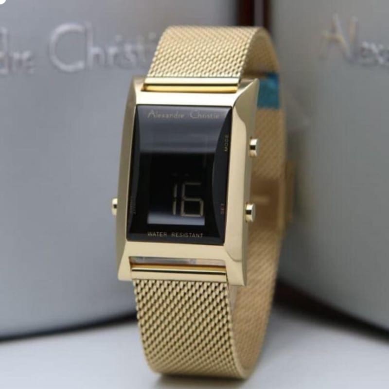 Jam tangan WANITA ALEXANDRE CHRISTIE AC9225 gold original