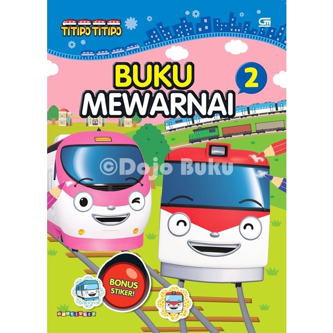 Seri Titipo: Buku Mewarnai Bonus Sticker by Iconix