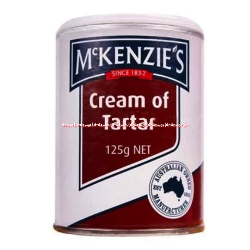 Mc Kenzie's Cream Of Tartar 125gr Tar tar Bubuk Import Mc Kenzies Mckenzie's Memberi Volume lebih banyak Putih Telur