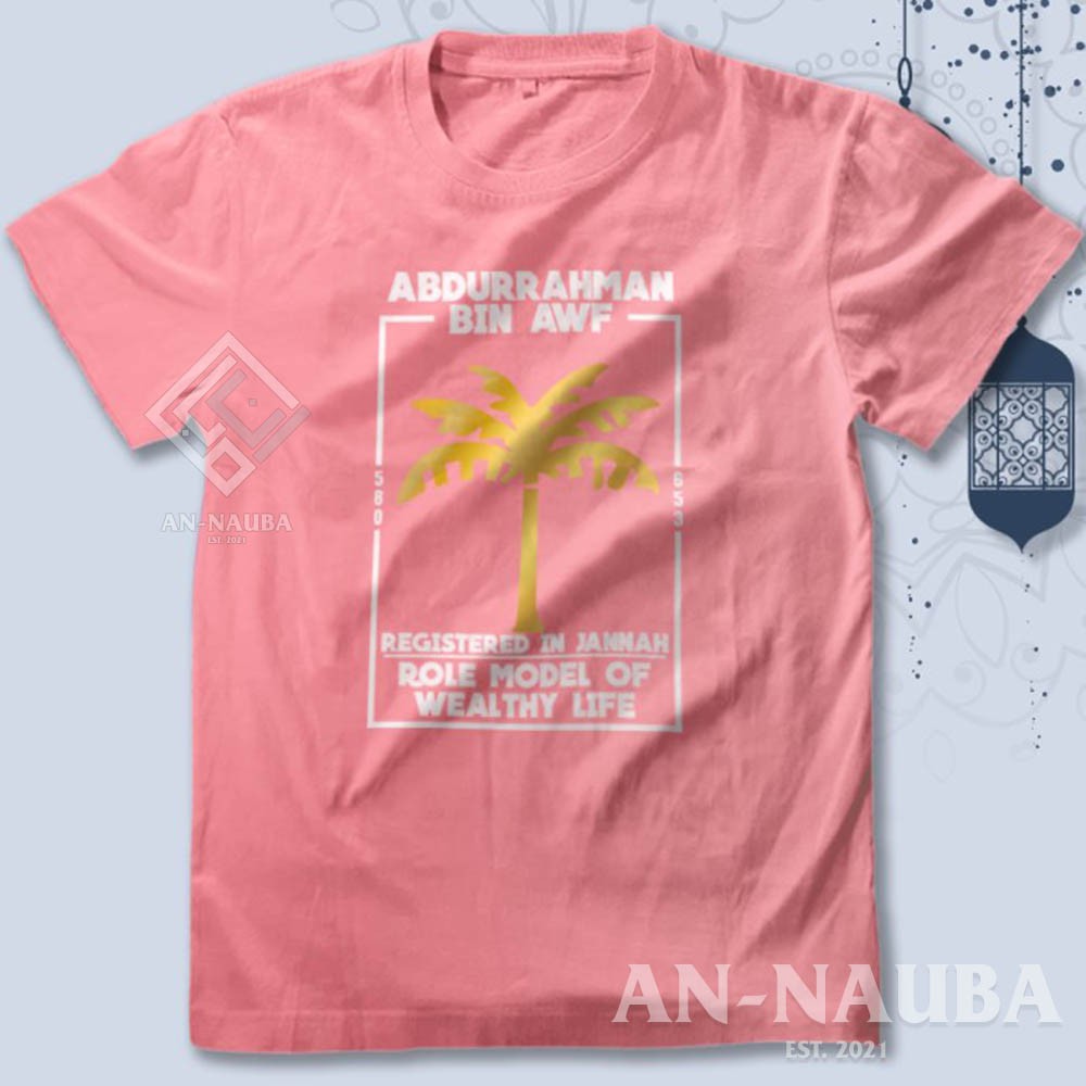 Kaos Dakwah Islami Sahabat Nabi / ABDURRAHMAN BIN AWF TSHIRT / Baju Distro Santri Muslim [AN-6291]-8