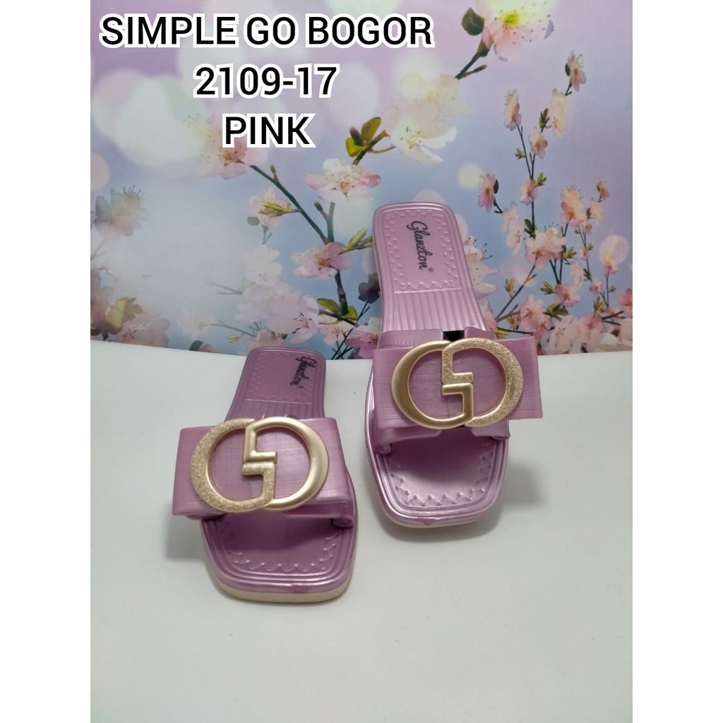 SANDAL WANITA IMPORT MODEL FLAT KASUAL NYAMAN DAN MODIS GLANZTON 2109-17 37-41