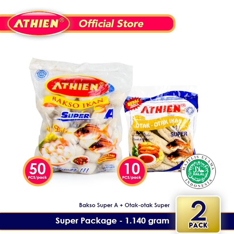 

Athien - BUNDLE Bakso Ikan SUPER A + Otak-Otak SUPER / 1.140 gram