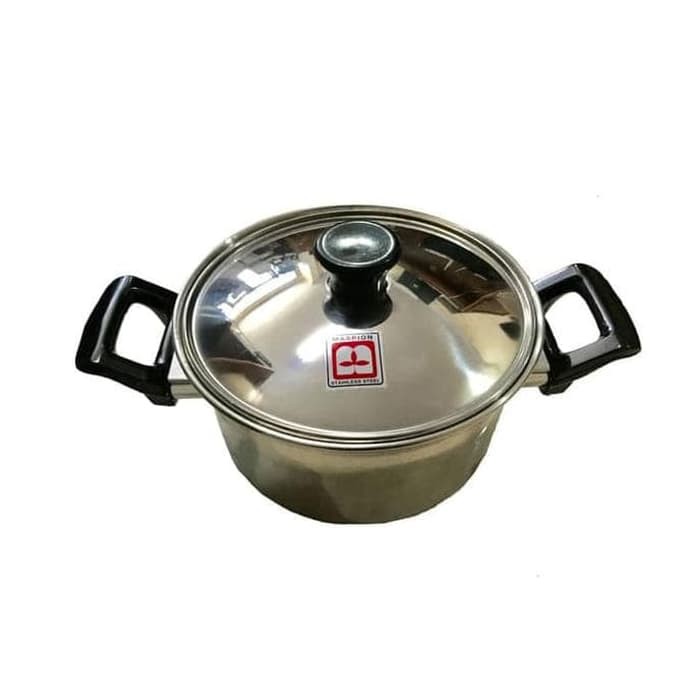 Panci Gagang Dua Stainless Steel Maspion Diameter 24cm Merk Maspion