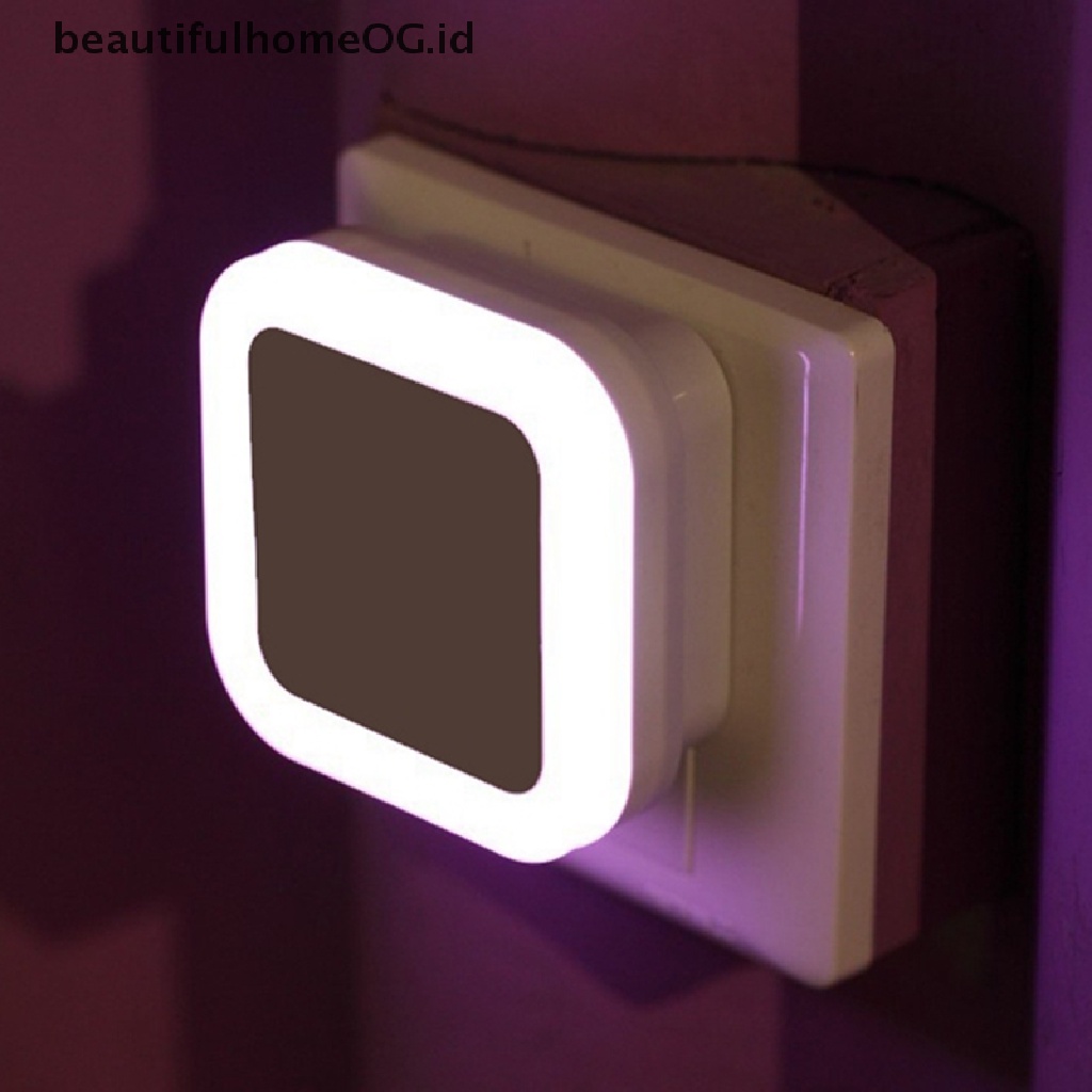 Lampu Malam Led Dengan Sensor Induksi Otomatis Plug Us Untuk Kamar Tidur