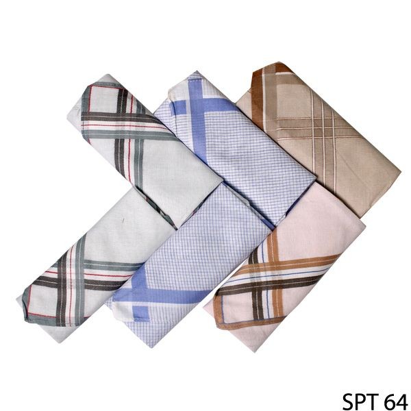 Sapu Tangan Laki-Laki Katun Isi 6Pcs Katun Multi Color – SPT 64