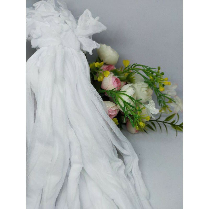 kain stoking bahan bunga polos stoking putih polos stoking bahan bunga