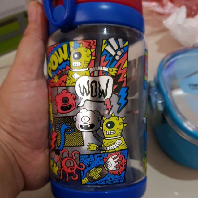 Botol Minum Anak Lions Star Botol Anak Tali Dan Sedotan Karakter Sikat Botol