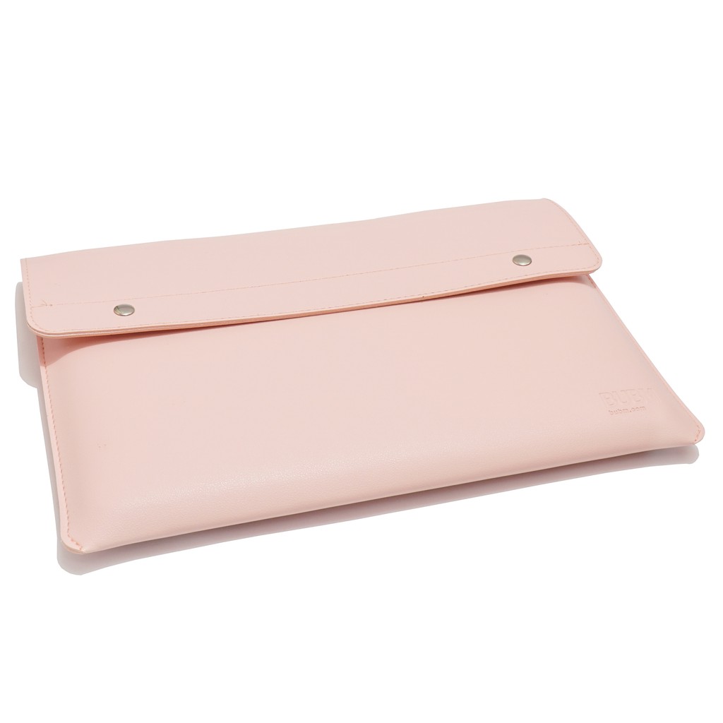 Tas Laptop 13 inch Sleeve Case Macbook Bubm Waterproof - Pink