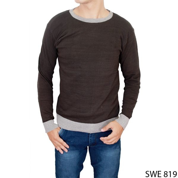 Stylish Male Sweaters Rajut Coklat – SWE 819