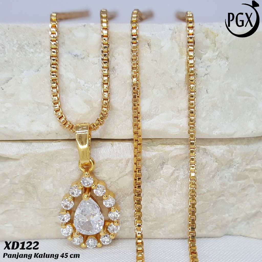 PGX Kalung Wanita Xuping Perhiasan Lapis Emas Aksesoris Fashion Premium - XD122