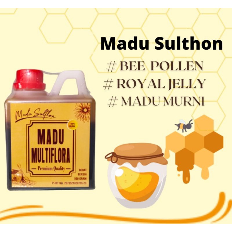 Madu Sulthon Hutan MultiFlora Nett 500gr (Murni 100%)