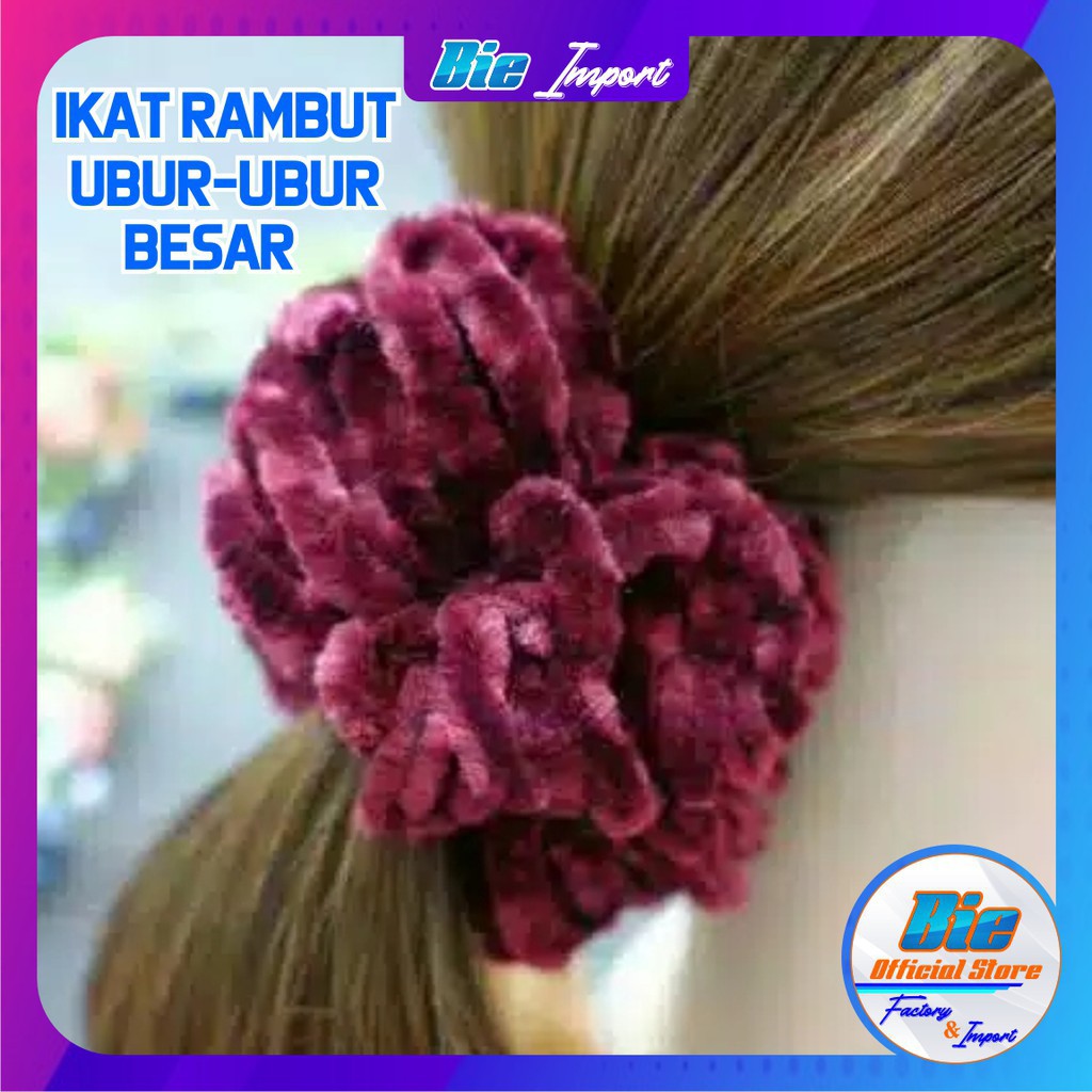 Ikat Rambut Ubur Ubur Jumbo Kunciran Hijab Cepol Aksesoris Jilbab Murah-5