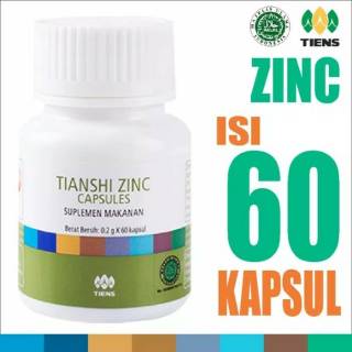 Tianshi zinc 60 capsules asli original tianshi peninggi penggemuk badan
