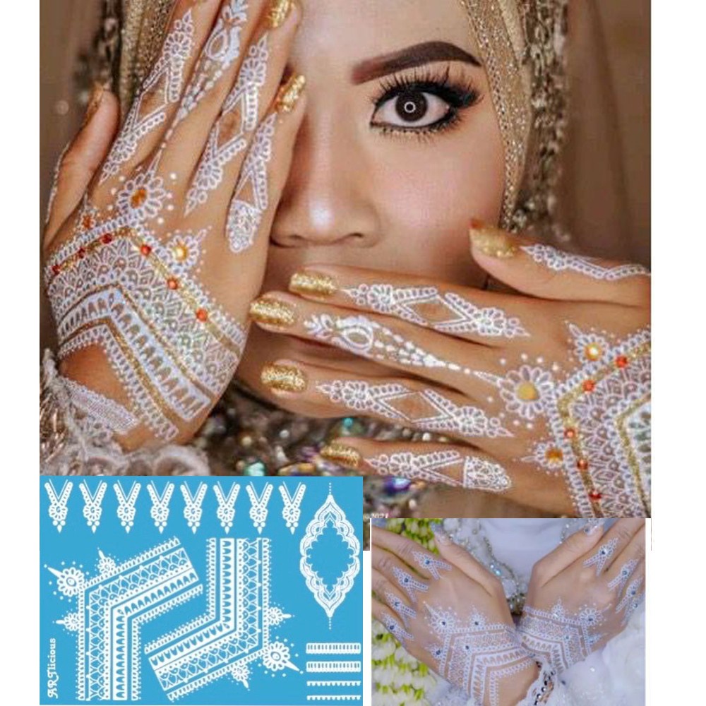 Tatto Henna / Sticker Hena Tato Pengantin /  Henna White