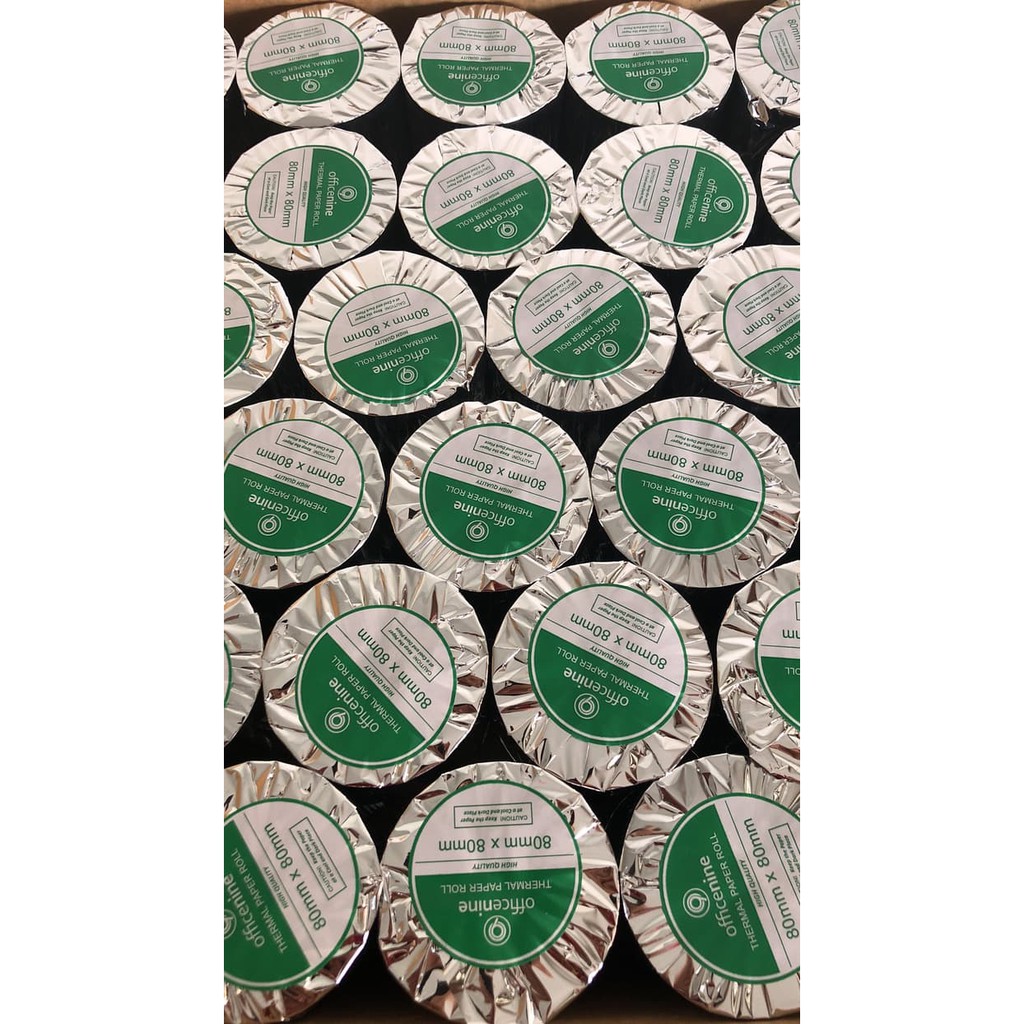 

Promo KERTAS KASIR THERMAL ROLL 80x80mm ( Merk OFFICE9 ) Trendi