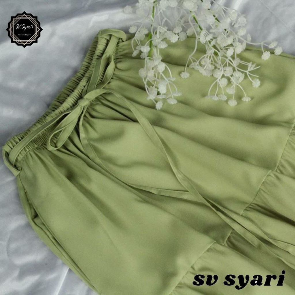 Rok Rempel Susun Sella Skirt Rok Ruffle Panjang Wanita