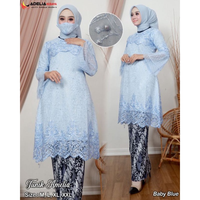 KEBAYA TUNIK AMELIA QUALITY PREMIUM // KEBAYA PESTA KONDANGAN MEWAH DAN ELEGAN  // KEBAYA WISUDA // 