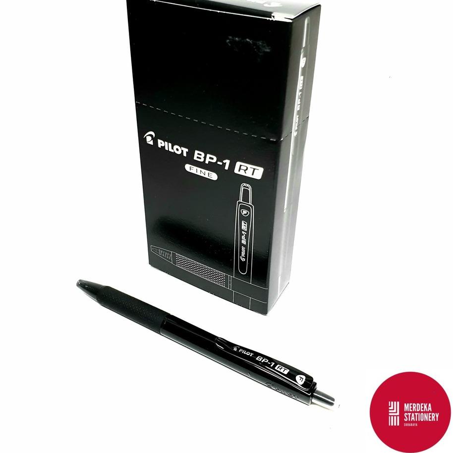 

Puncak [12.12] (ISI 12)Bolpen/Bolpoint/Pulpen Cetekan/Click Pilot BP-1RT Medium 1.0mm HITAM @