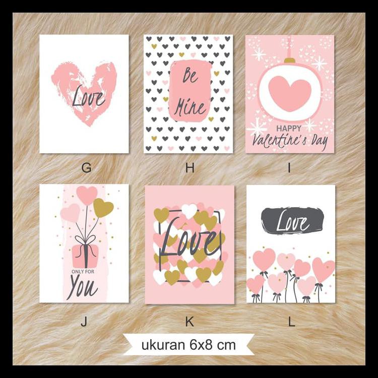

HANG TAG/KARTU UCAPAN/LABEL HADIAH VALENTINE SWEET CUTE ROMANTIS VOL.1 BERKUALITAS