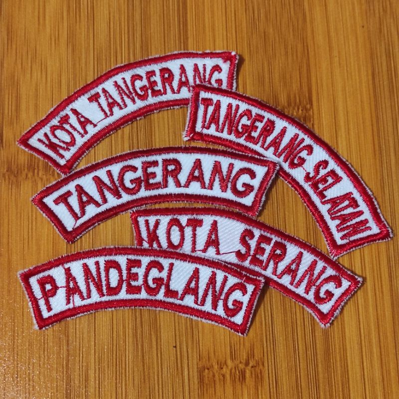 BET (BADGE) LOKASI BANTEN ID SEPASANG  BORDIR